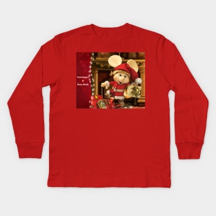 Merry Christmas from Topo Gigio Kids Long Sleeve T-Shirt